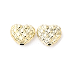 Golden Plating CCB Plastic Beads, Heart, Golden, 17x20x9mm, Hole: 3mm