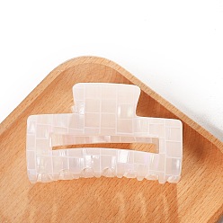 Желтая Старая Ткань  Заколки для волос из пвх, прямоугольные, старое кружево, 82x43x42 мм