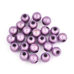 Средняя Орхидея Лакированные бусины из акрила , Чудо шарики, круглые, бусина в бусине, средне орхидеи, 6 мм, отверстие : 1.6 мм, о 4510 шт / 500 г.