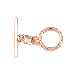 Розовое Золото Кольцо из латуни Переключить застежками, без кадмия и без свинца, долговечный, розовое золото , 4.5~12.5x9~14.5x1.5 мм, отверстие : 1.8 мм