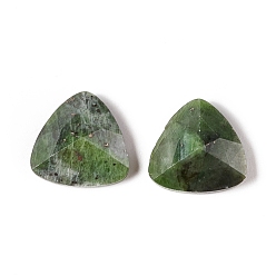 Diopside Natural Green Diopside Cabochons, Faceted, Triangle, 12x12x4~4.5mm