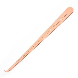 Rose Gold Stainless Steel Candle Wick Dipper, Candle Hook Put Out Candle Tool Accessories, Rose Gold, 20x1.8cm
