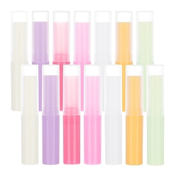 Mixed Color DIY Empty Lipstick Bottle, Lip Gloss Tube, Lip Balm Tube, with Cap, Mixed Color, 8.3x1.5cm, Capacity: 4ml(0.13 fl. oz), 35pcs/set