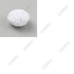 Белый 24мягкий шерстяной помпон, для шапок обувь шарфы подвески на сумку аксессуары, белые, 30 мм, 24 шт / комплект