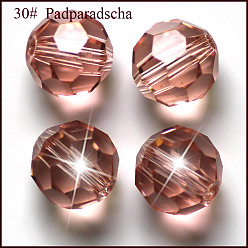 Pale Violet Red Imitation Austrian Crystal Beads, Grade AAA, Faceted(32 Facets), Round, Pale Violet Red, 4mm, Hole: 0.7~0.9mm