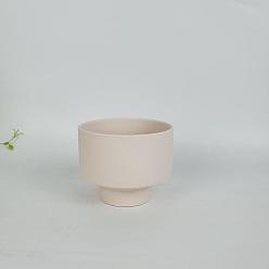 Linen Ceramic Candle Cups, Candle Jar, Candle Vessel, for Candle Holder Making Tools, Linen, 9.8x8cm