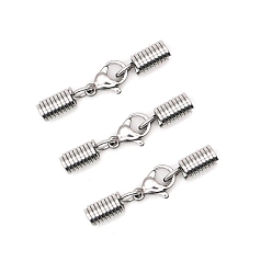 Нержавеющая Сталь Цвет 304 пружина из нержавеющей стали набор зажимов для веревки карабин набор ведер браслет зажим для веревки головка ювелирные изделия аксессуары своими руками, цвет нержавеющей стали, внутренний диаметр: 4 мм