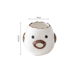 Кокосово-Коричневый Фарфоровый сепаратор для яичных белков и желтков, инструмент для выпечки, цыпленок, кокосового коричневый, 40x65 мм