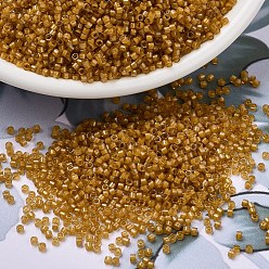 (DB0272) Топазовый AB с Золотарник на Подкладкойе Бусины miyuki delica, цилиндр, японский бисер, 11/0, (дб 0272) золотарник на топе, 1.3x1.6 мм, отверстие : 0.8 мм, Около 2000 шт / 10 г