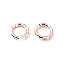 Rose Gold Brass Jump Rings, Open Jump Rings, Long-Lasting Plated, Cadmium Free & Lead Free, Round Ring, Rose Gold, 3x0.5mm, 24 Gauge, Inner Diameter: 2mm