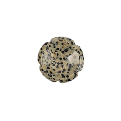 Dalmatian Jasper Flower Natural Dalmatian Jasper Worry Stones, Crystal Healing Stone for Reiki Balancing Meditation, 38x7mm