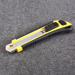 Желтый Универсальный нож из нержавеющей стали, инструмент для кожевничества, желтые, 17 см