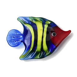 Colorful Lampwork Fridge Sticker, Fish, Colorful, 29x45x9mm