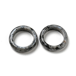 Labradorite Natural Labradorite Plain Band Ring, Gemstone Jewelry for Women, Inner Diameter: 16~18mm