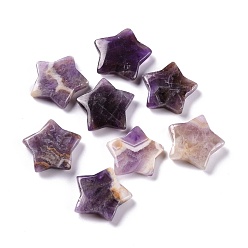 Amethyst Natural Amethyst Beads, No Hole/Undrilled, for Wire Wrapped Pendant Making, Star, 26x28x5.5mm