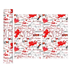 Cupid Valentine's Day HTV Heat Transfer Film, Iron on Transfer Vinyl Roll for Garment Accessories, Rectangle, White, 305x250mm