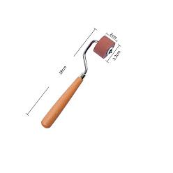 Light Coral Wooden Brayer Roller, with Handle, for Paint Brush Ink Applicator, Art Craft Oil Painting Tool, Light Coral, 18cm, Roller: 32x20mm