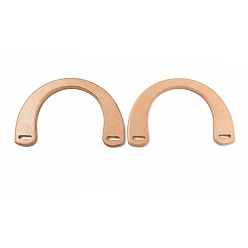 BurlyWood Wood Bag Handles, for Bag Handles Replacement Accessories, U-shaped, BurlyWood, 185x125x9mm, Hole: 22.5x6mm
