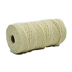 Bisque Cotton String Threads, Macrame Cord, Decorative String Threads, for DIY Crafts, Gift Wrapping and Jewelry Making, Bisque, 3mm, about 109.36 Yards(100m)/Roll
