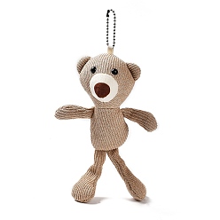 Tan Cartoon PP Cotton Plush Simulation Soft Stuffed Animal Toy Bear Pendants Decorations, for Girls Boys Gift, Tan, 240mm
