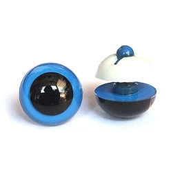 Темно-Голубой Abs пластиковые глаза куклы, Чучела игрушечных глаз, безопасные глаза, с распоркой, полукруглый, глубокое синее небо, 8 мм