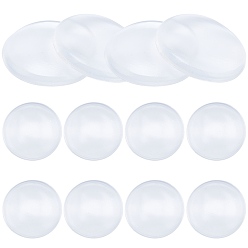 Clear Door Knob Wall Shield, 6PCS Transparent Round Soft Rubber Wall Protector, Clear, 41x8mm, 6pcs/bag