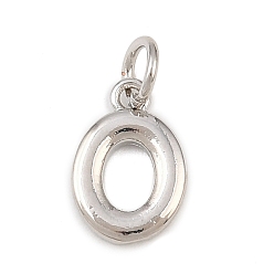 Платина Латунь прелести, число, долговечный, без кадмия и без свинца, стойки покрытие, с целью перехода в кольце, платина, 11.5x8x1.5 мм, отверстие : 3.4 мм