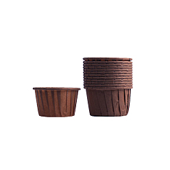 Coconut Brown Cupcake Paper Baking Cups, Greaseproof Muffin Liners Holders Baking Wrappers, Coconut Brown, 65x45mm, about 50pcs/set