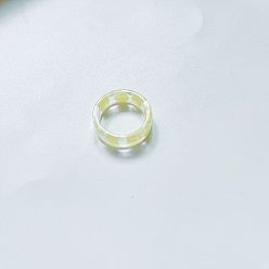 Лимон Кольцо из геометрической красочной фруктовой серии - винтажный стиль, похожий на конфету, прозрачный, лимон