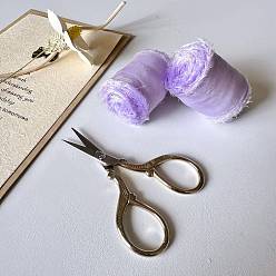 Лиловый Полиэфирная лента, лентой из органзы, аксессуары для одежды, сирень, 1-5/8 дюйм (40 мм), около 5.47 ярдов (5 м) / рулон