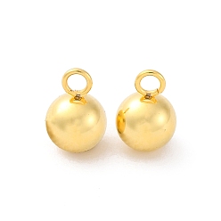 Настоящее золото 18K 201 прелести нержавеющей стали, шарм, реальный 18 k позолоченный, 10x7 мм, отверстие : 2.2 мм