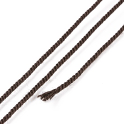 Кокосово-Коричневый Хлопковый шнур макраме, плетеная веревка, с пластиковой катушкой, для настенного крепления, ремесла, Подарочная упаковка, кокосового коричневый, 1 мм, около 30.62 ярдов (28 м) / рулон