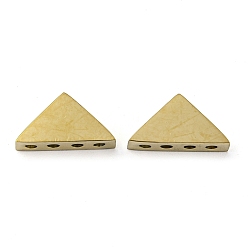 Golden Ion Plating(IP) 304 Stainless Steel Multi-Strand Links, Triangle, Golden, 6.5x13x4mm, Hole: 1.4mm