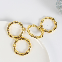 Gold (inner diameter 3.5cm) Bamboo Napkin Ring Metal Napkin Buckle Hotel Wedding Napkin Ring