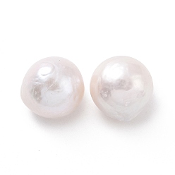 Antique White Natural Cultured Freshwater Pearl Beads, Keshi Pearl Bead, No Hole, Antique White, 10.5~14x10~12x11~12mm
