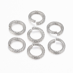 Stainless Steel Color 304 Stainless Steel Open Jump Rings, Stainless Steel Color, 10x1.5mm, Inner Diameter: 7mm