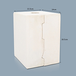 (404) Непрозрачное AB Кислое яблоко Ваза левкас формы, инструменты моделирования, для керамического ремесла, цветочный белый, 130x130x180 мм