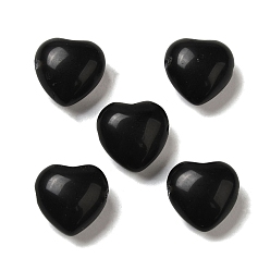 Obsidian Natural Black Obsidian Beads, Heart, 14.5~15x14.5~15x8.5mm, Hole: 1.5mm
