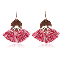 Pink Bohemian Style Tassel Earrings Fashion Retro Statement Jewelry HY-6776-1