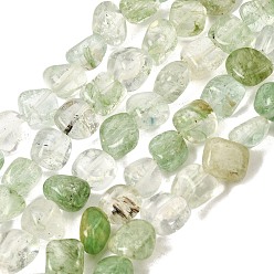 Autres Quartzs Perles en verre, pierre tombée, imitation quartz, 7~9x7~9mm, Trou: 1mm, 15.75 pouce (40 cm)