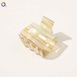 B79-L Geometric Hair Clip for Girls, Minimalist Fish Grip Claw Barrette with Chic Style