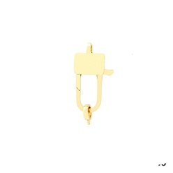 Золотой Карабин-лобстеры, латунные, золотые, 38x18 мм