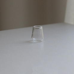 Посуда Украшения из стеклянных чашек, аксессуары для кукольного домика с микро-ландшафтом, притворяясь опорными украшениями, чашка, 15x18 мм