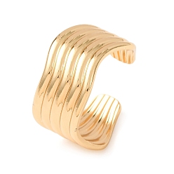 Golden 304 Stainless Steel Cuff Open Rings, Ion Plating(IP), Golden, 11.5mm, Inner Diameter: 19mm