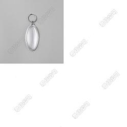 Horse Eye 10 акриловые брелки для ключей, с железными кольцами, платина, лошадиный глаз , 104 мм