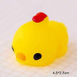 Duck TPR Stress Toy, Funny Fidget Sensory Toy, for Stress Anxiety Relief, Animal, Duck Pattern, 45x25mm