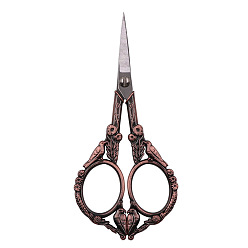 Red Copper & Stainless steel Color Stainless Steel Bird Scissors, Alloy Handle, Embroidery Scissors, Sewing Scissors, Red Copper & Stainless steel Color, 12.6cm