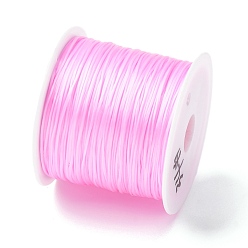 Бледно-фиолетовый Красный 50 ярдов плоской эластичной кристаллической струны, эластичная нить для бисера, для изготовления эластичного браслета, бледно-фиолетовый красный, 0.8 мм