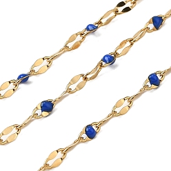 Средно-синий 304 цепи натяжные нержавеющие, с эмалью, пайки, с катушкой, реальный 18 k позолоченный, светло-синий, 2 мм