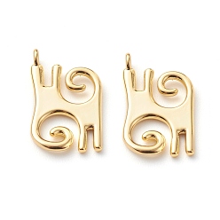 Real 18K Gold Plated Brass Pendants, Long-Lasting Plated, Adinkra Symbols, Real 18K Gold Plated, 17.5x10.5x1.2mm, Hole: 1.5mm